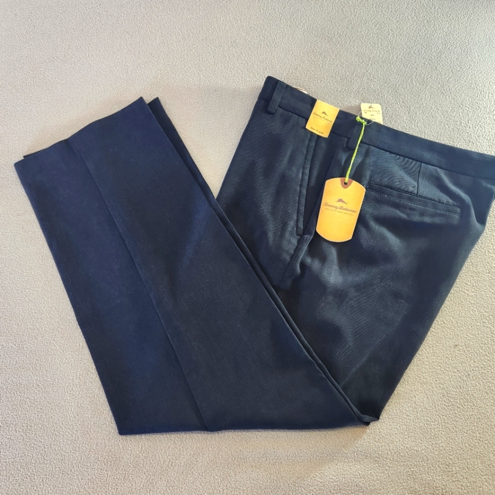 Tommy Bahama Niles Mens Black Pants NWT 35X30